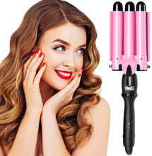 Load image into Gallery viewer, Triple Barrel Ceramic Hair Waver