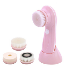 Load image into Gallery viewer, Facial Cleansing Brush With 3 Interchangeable Heads