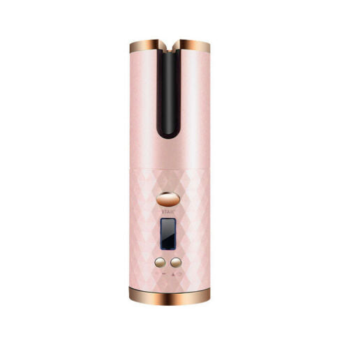 LCD Cordless Auto Rotating Ceramic Hair Curler